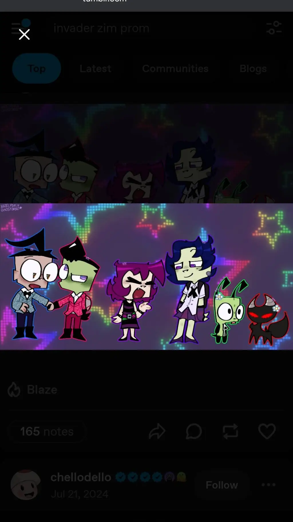 ai character: IV PROMMM 🤩💚🖤💜 background