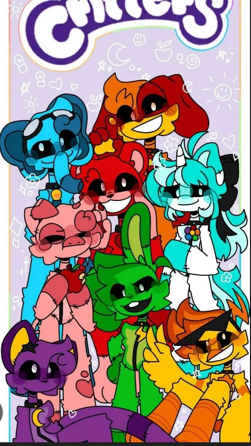 ai character: Smiling🌈Critters 2 background