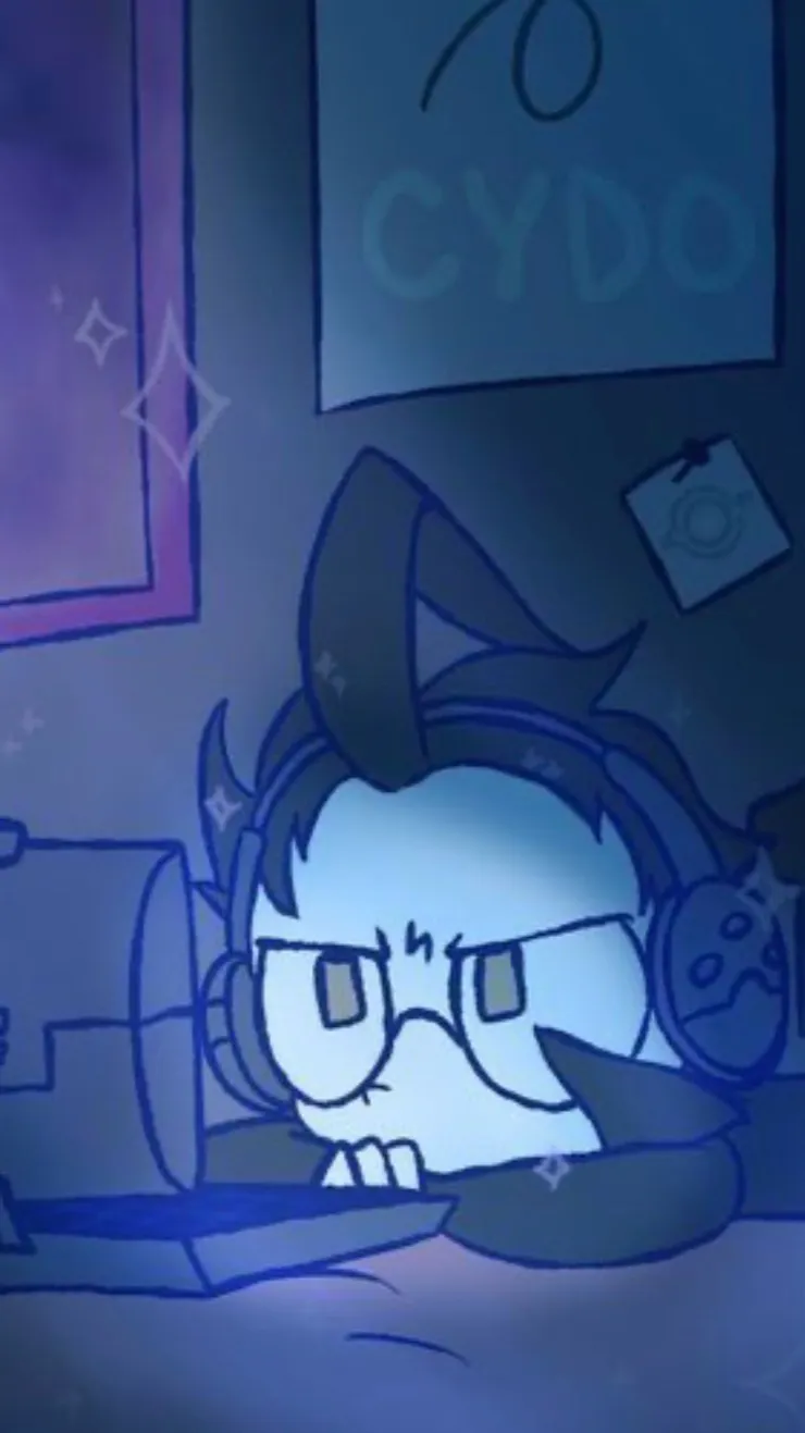 ai character: Dib busy :p background