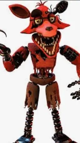 ai character: Withered Foxy FNAF background