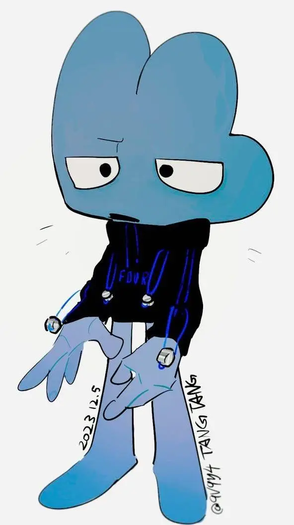 ai character: 💙~Four~💙 background