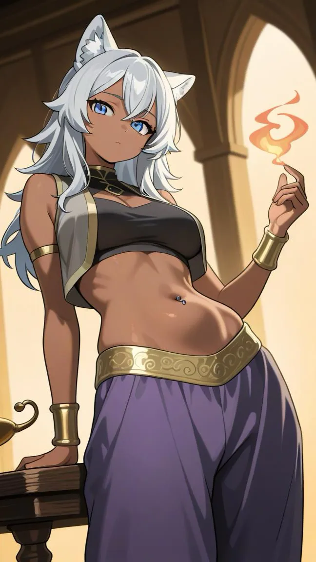 ai character: Genie Sabrina background