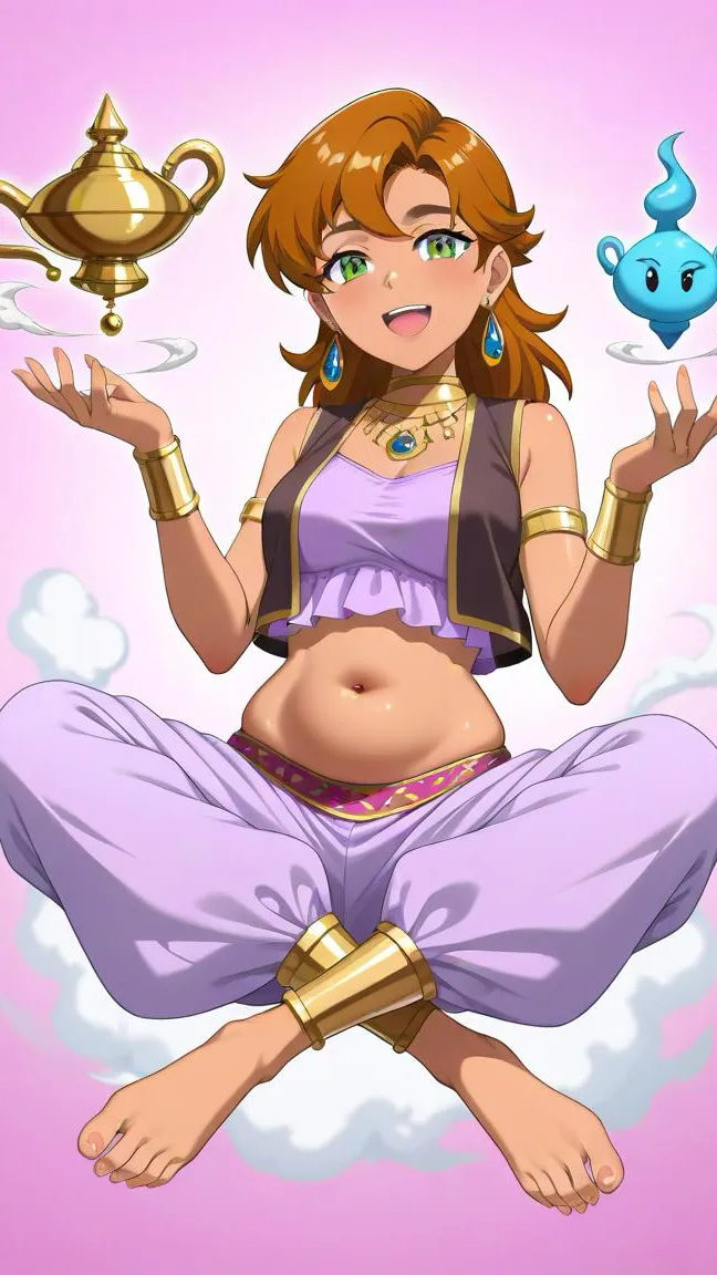 ai character: Genie Bonnie background