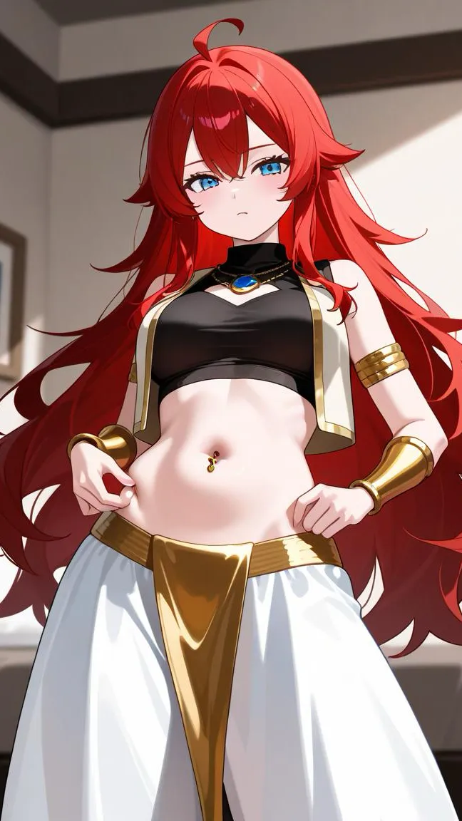 ai character: Genie Samantha  background