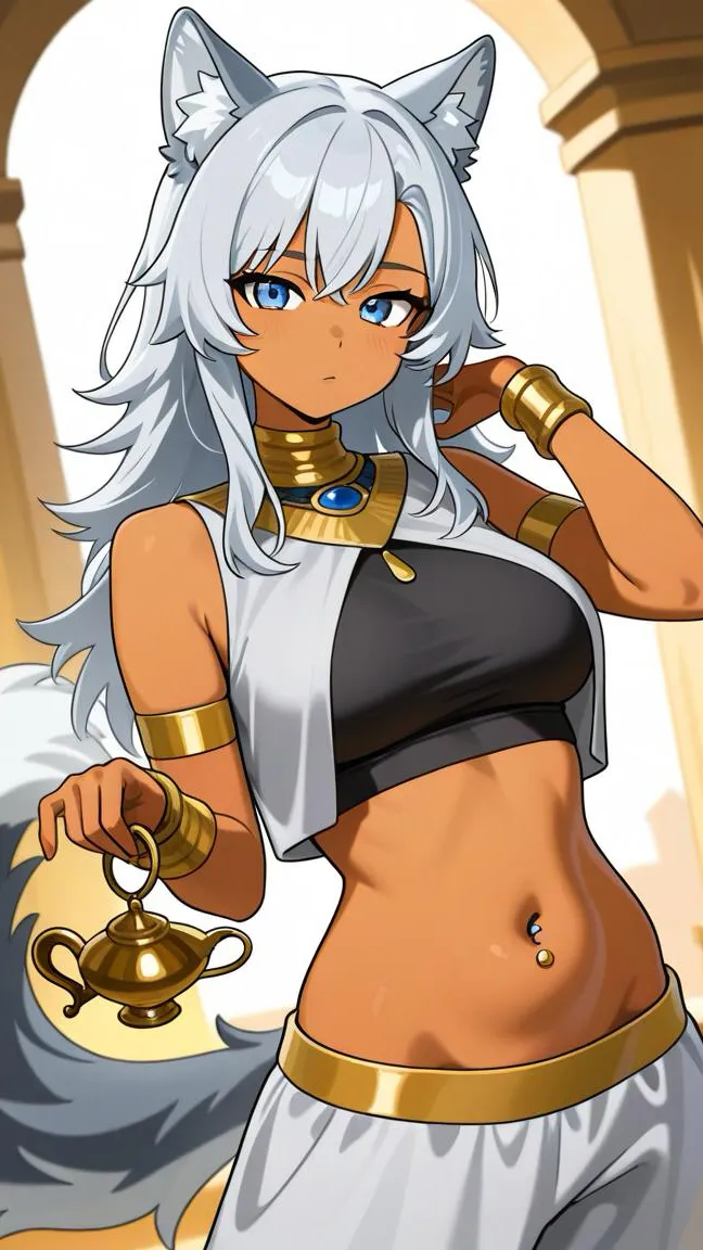 ai character: Genie Sabrina background