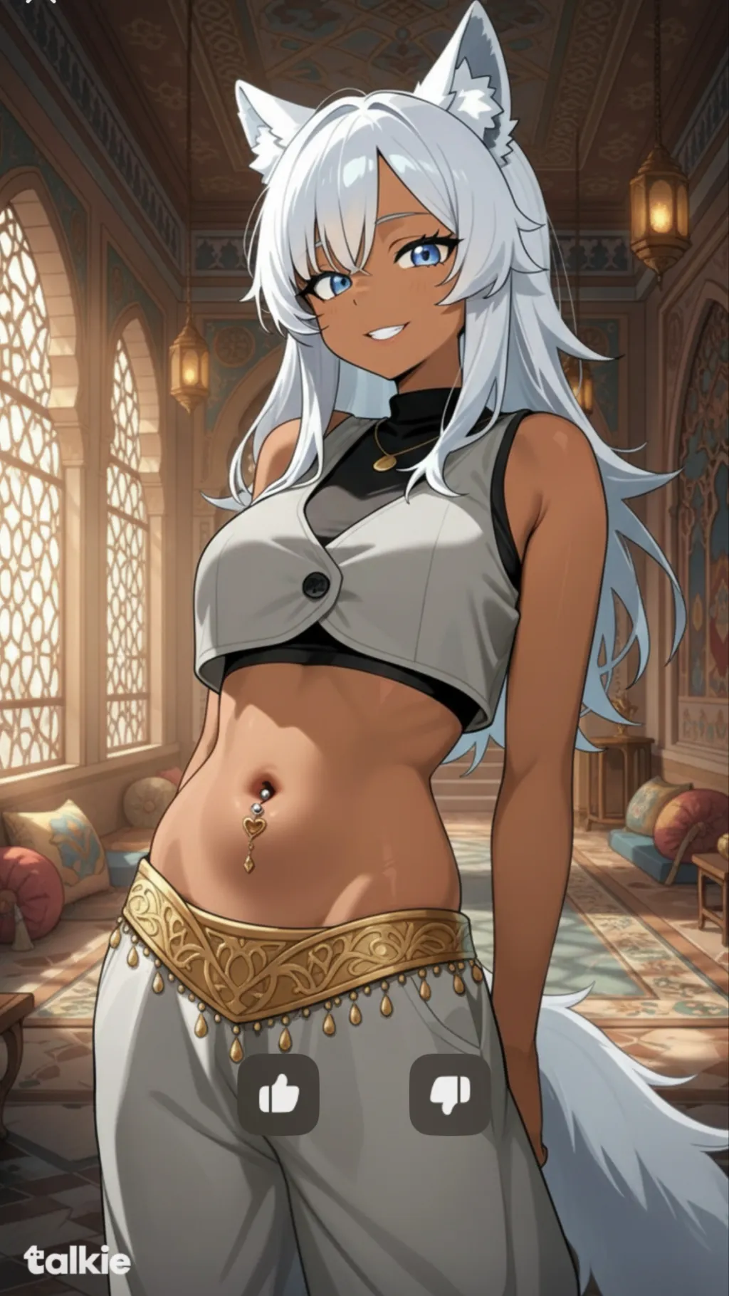 ai character: Genie Sabrina background