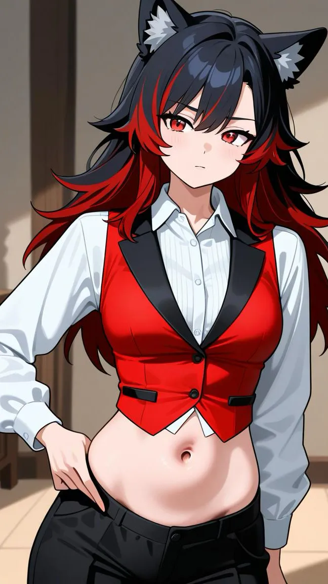 ai character: Genie Katherine  background