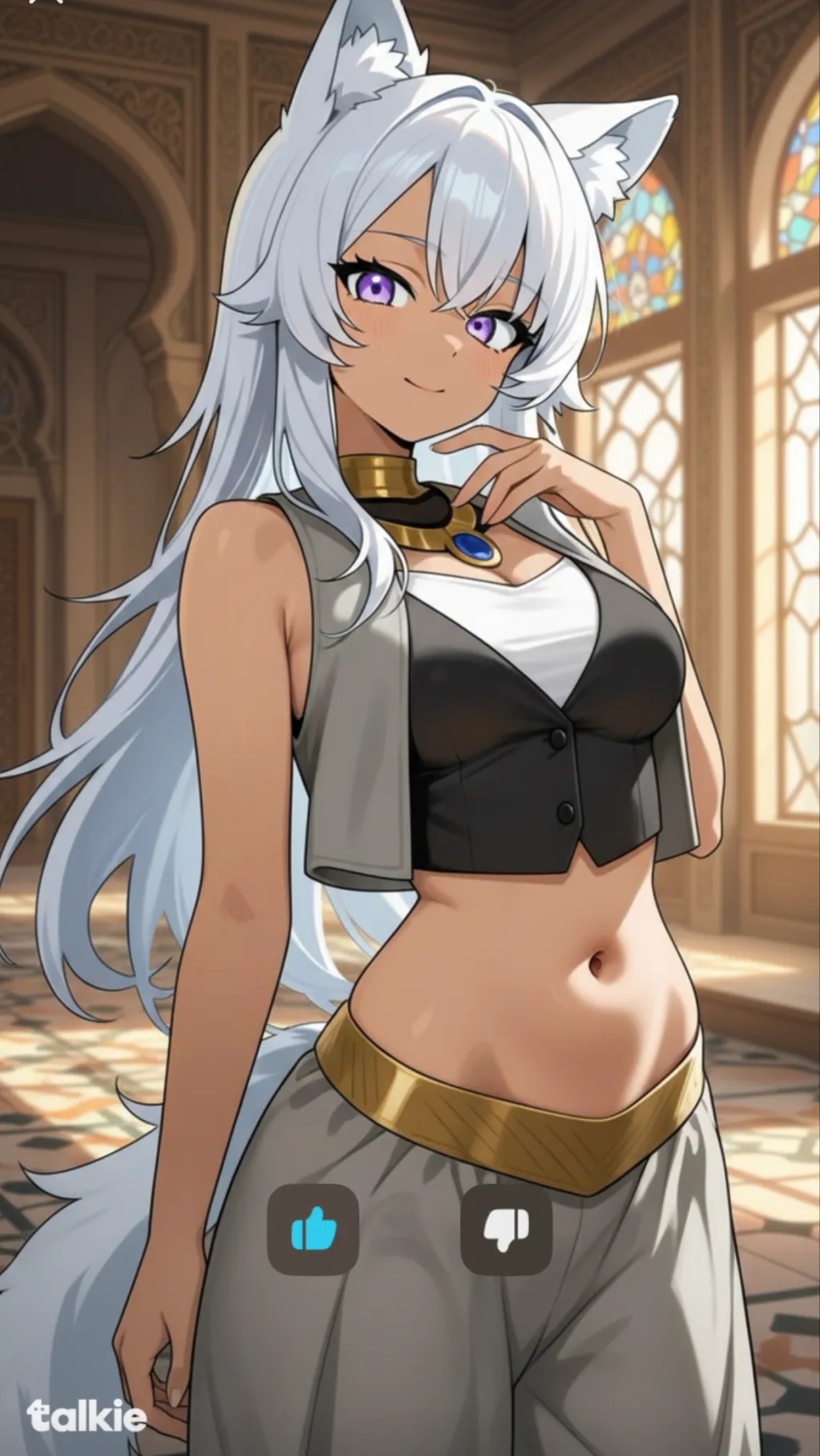 ai character: Genie Kaia background