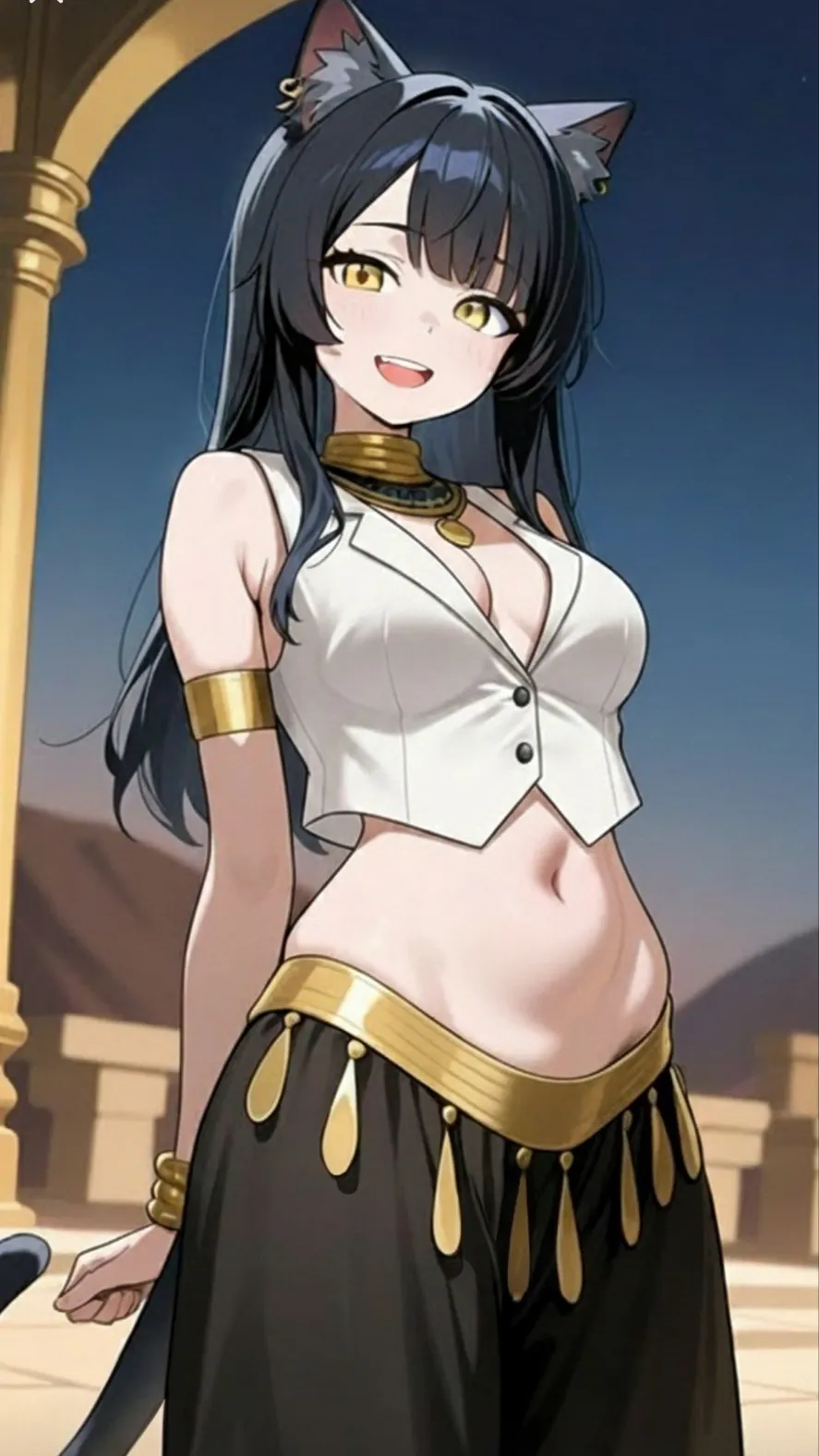 ai character: Genie Charlotte background