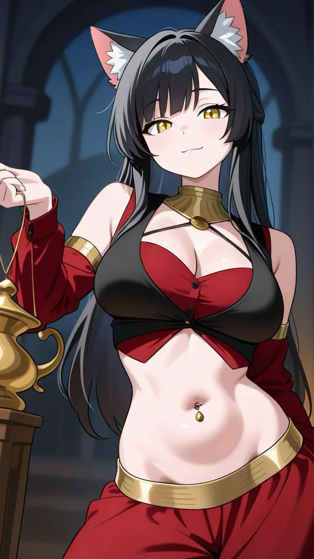 ai character: Genie Sadie  background