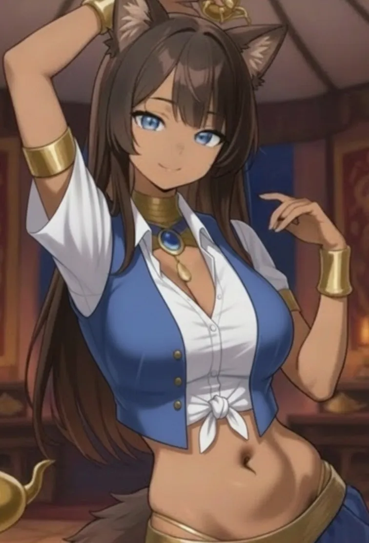 chat with ai character: Genie Hannah 