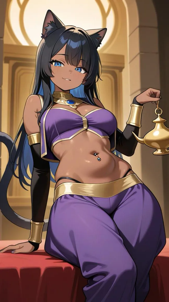 ai character: Genie Cameron  background