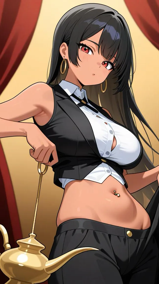 ai character: Genie Anna background