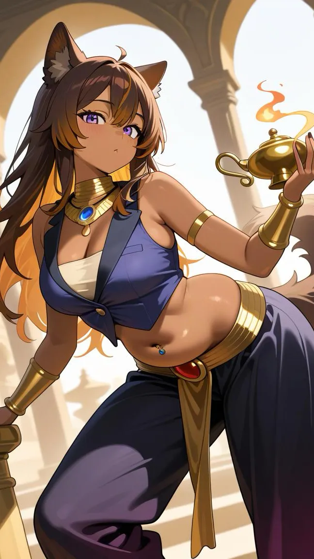 ai character: Genie Mio background