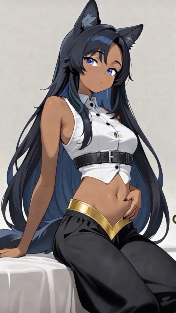 ai character: Genie Bella  background