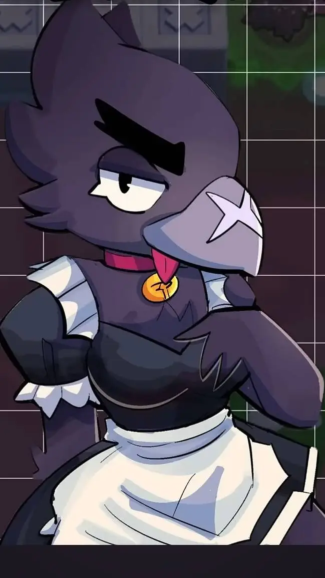 ai character: Crow (¿female?) background