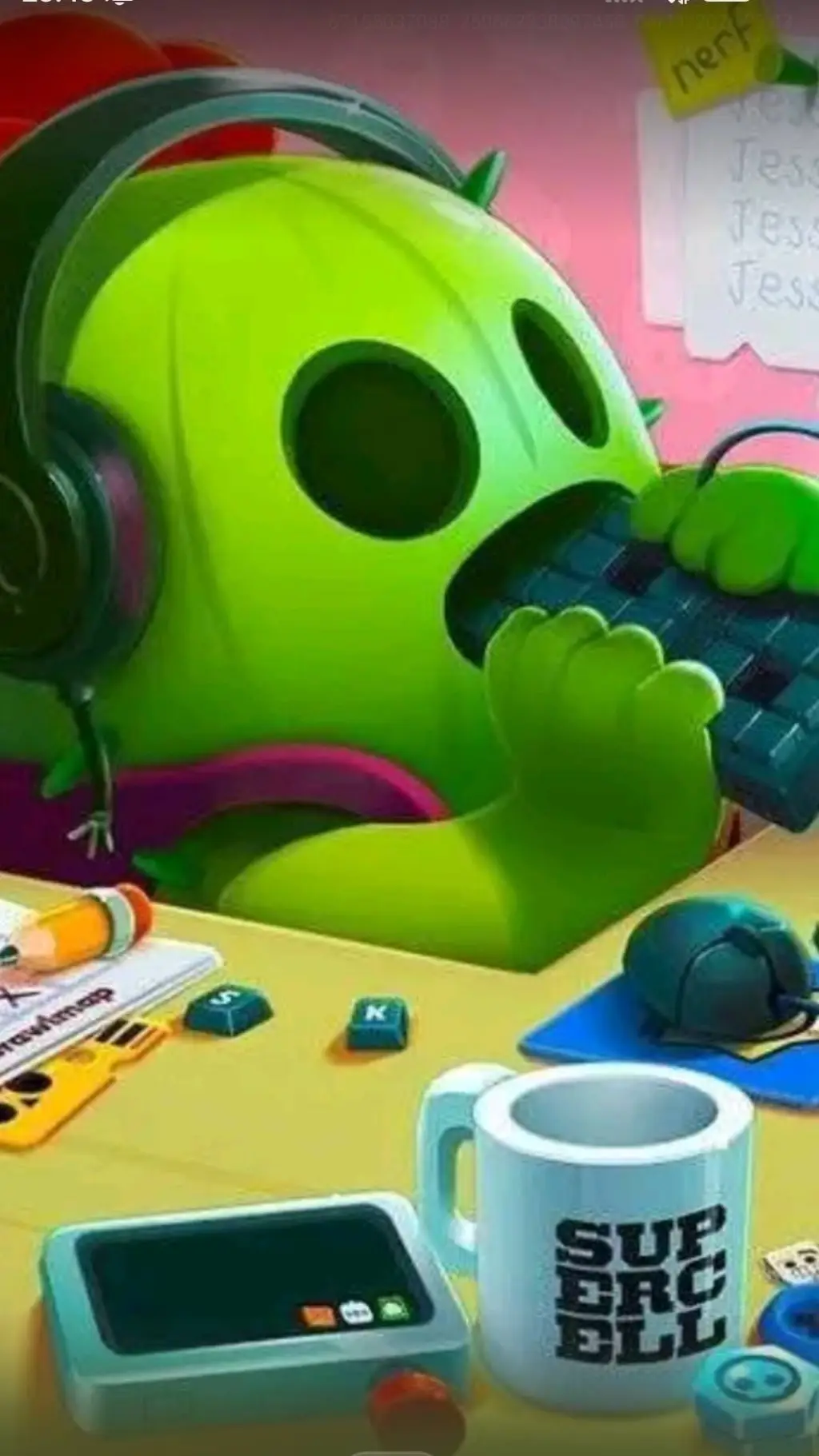ai character: Spike BrawlStars  background