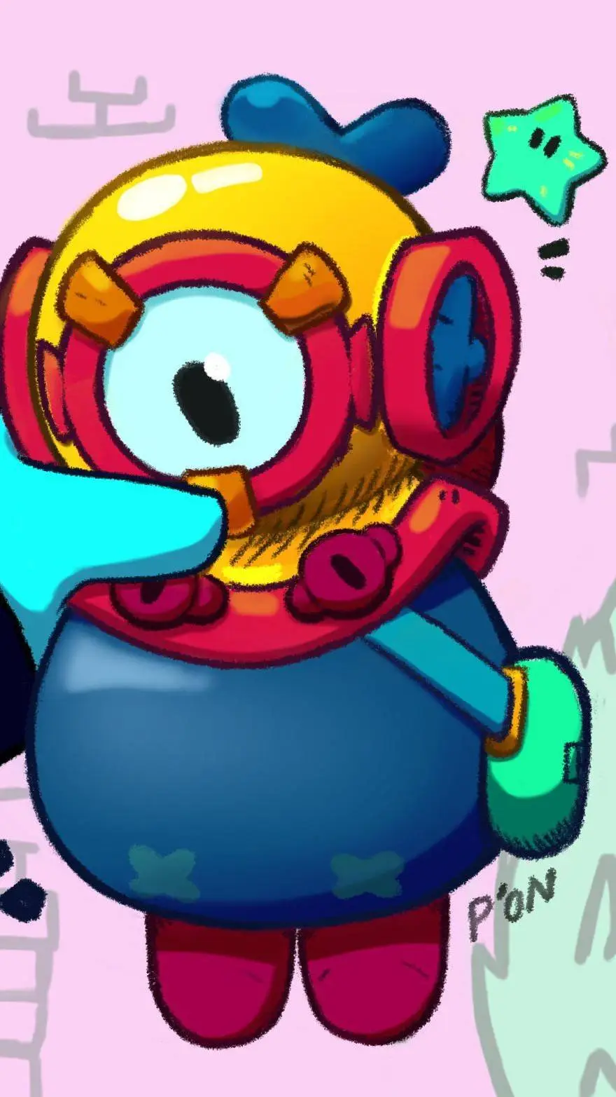 ai character: Otis gordito background