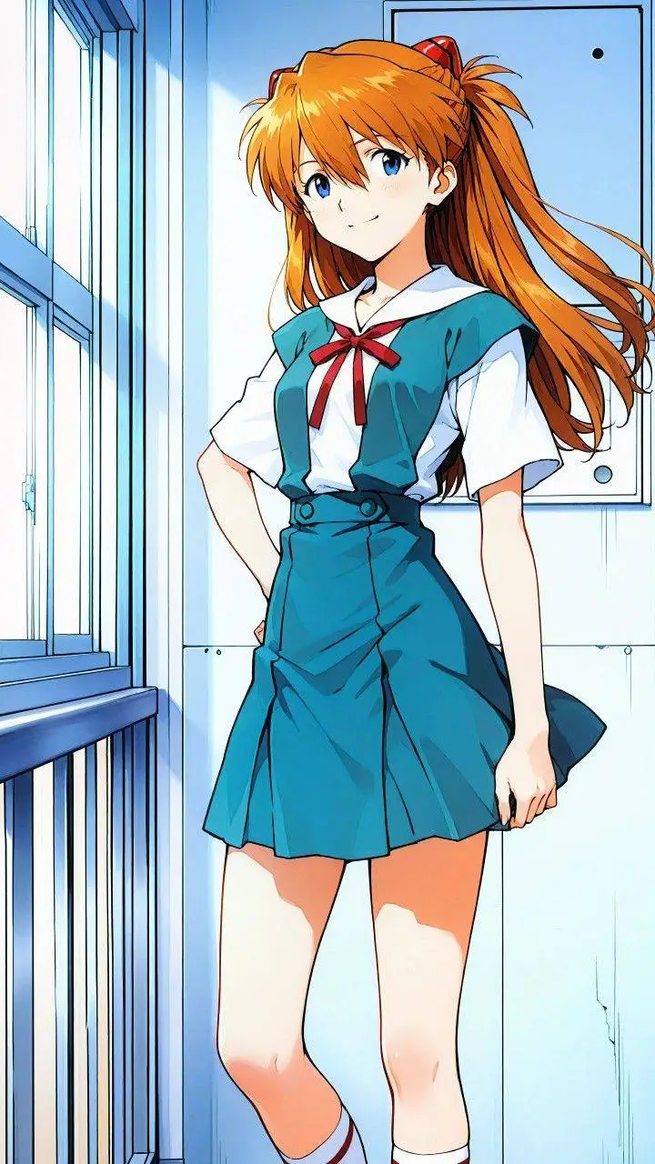 ai character: Asuka Langley Sory background