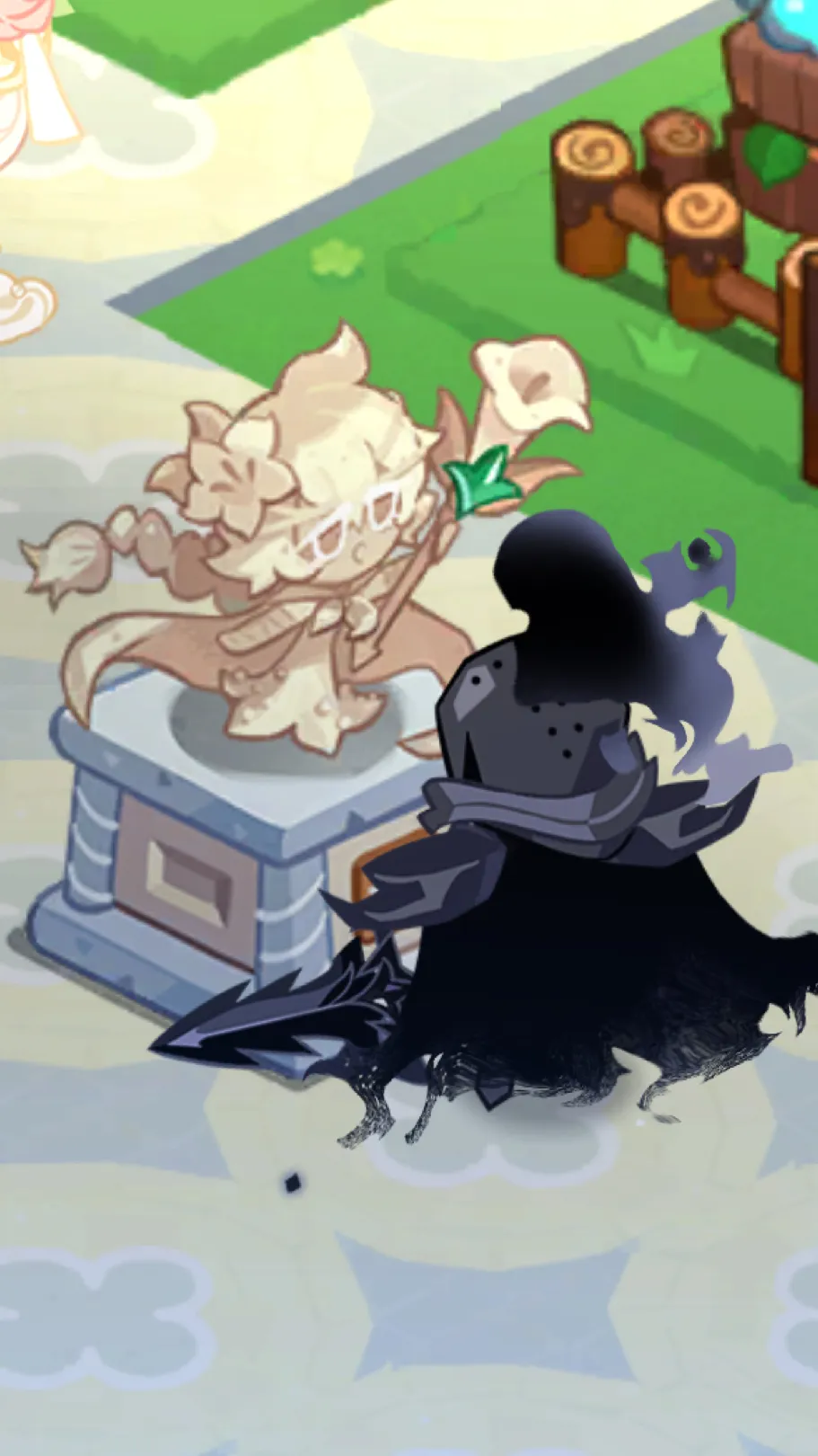 ai character: Silentlily loaves background