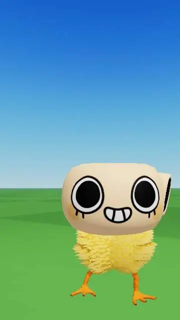 ai character: chicken shelly background