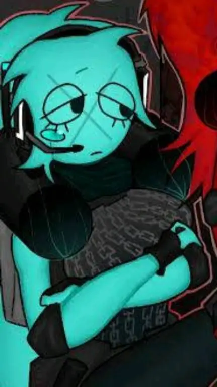 ai character: FEM LIVEDROID background