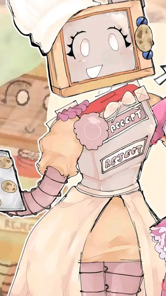 ai character: COOKIEWARE background