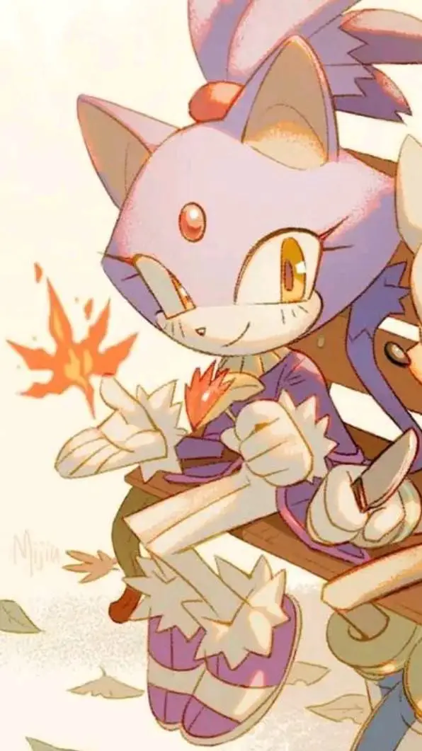 ai character: 💜BLAZE THE CAT💜 background