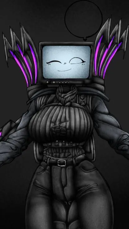 ai character: Violet|Large Tv background