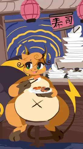 ai character: Raichu background