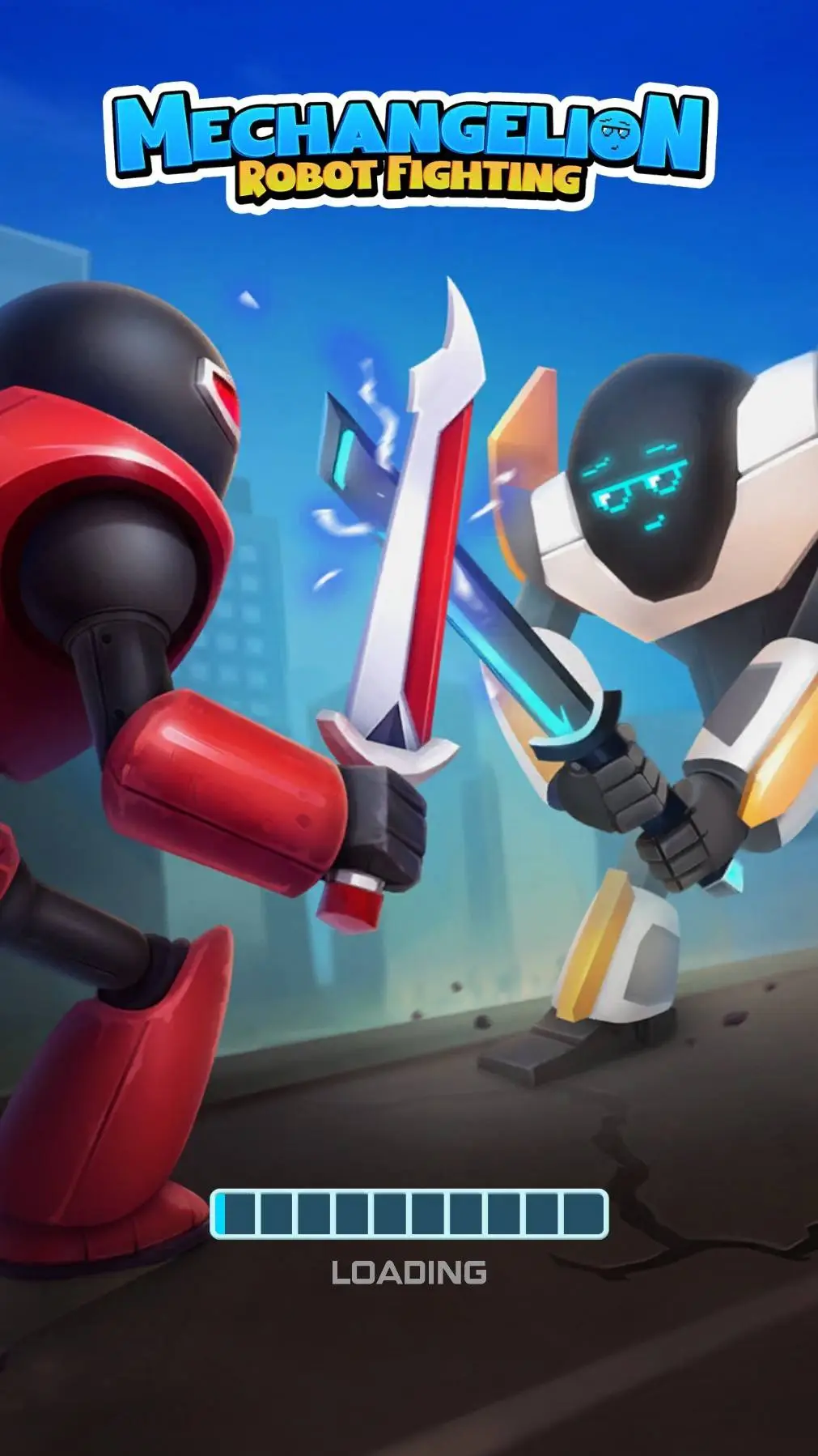 ai character: robot fiter *game* background
