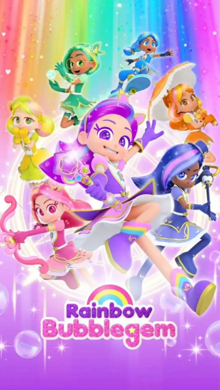 ai character: RainbowbubblegemRP background