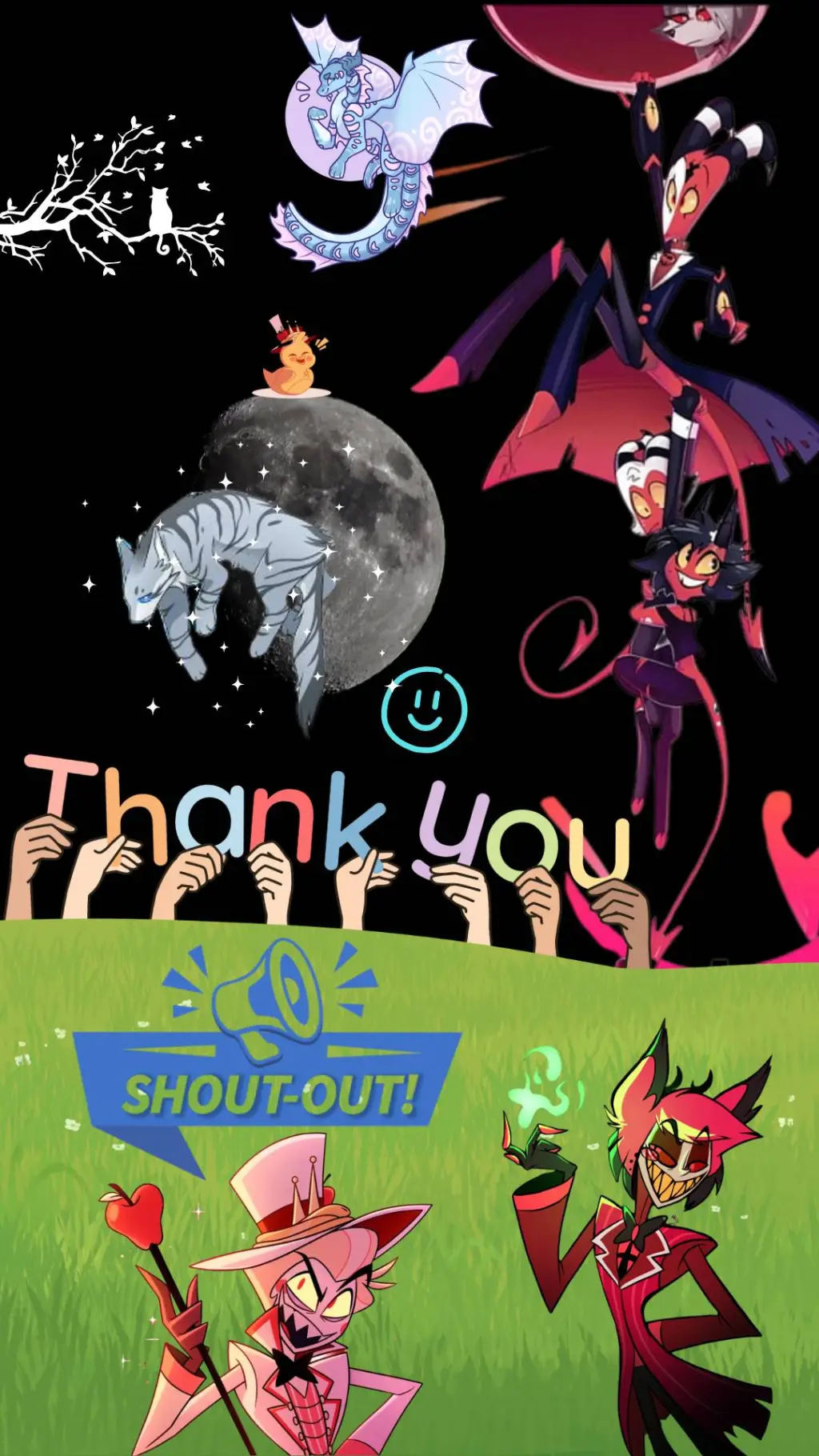 ai character: Shoutouts! background