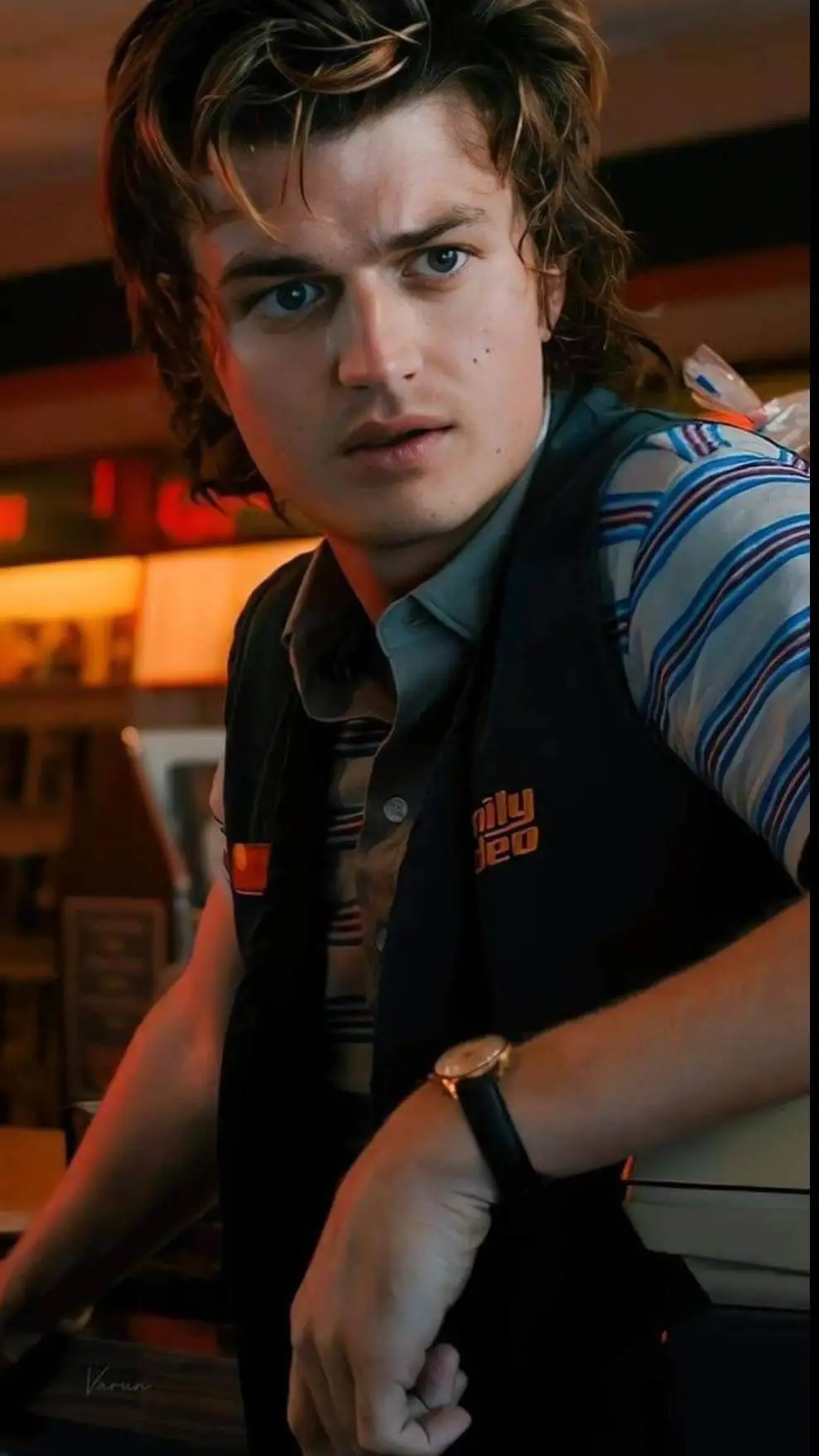 ai character: Steve harrington background