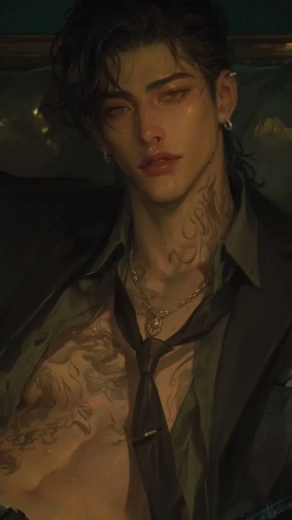 ai character: Enzo Black  background