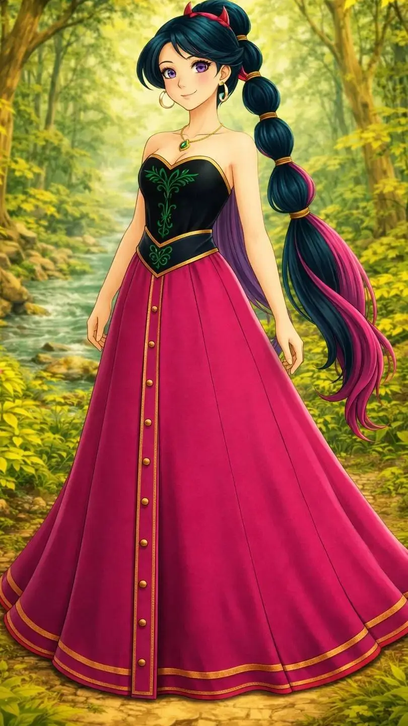 ai character: luna  background