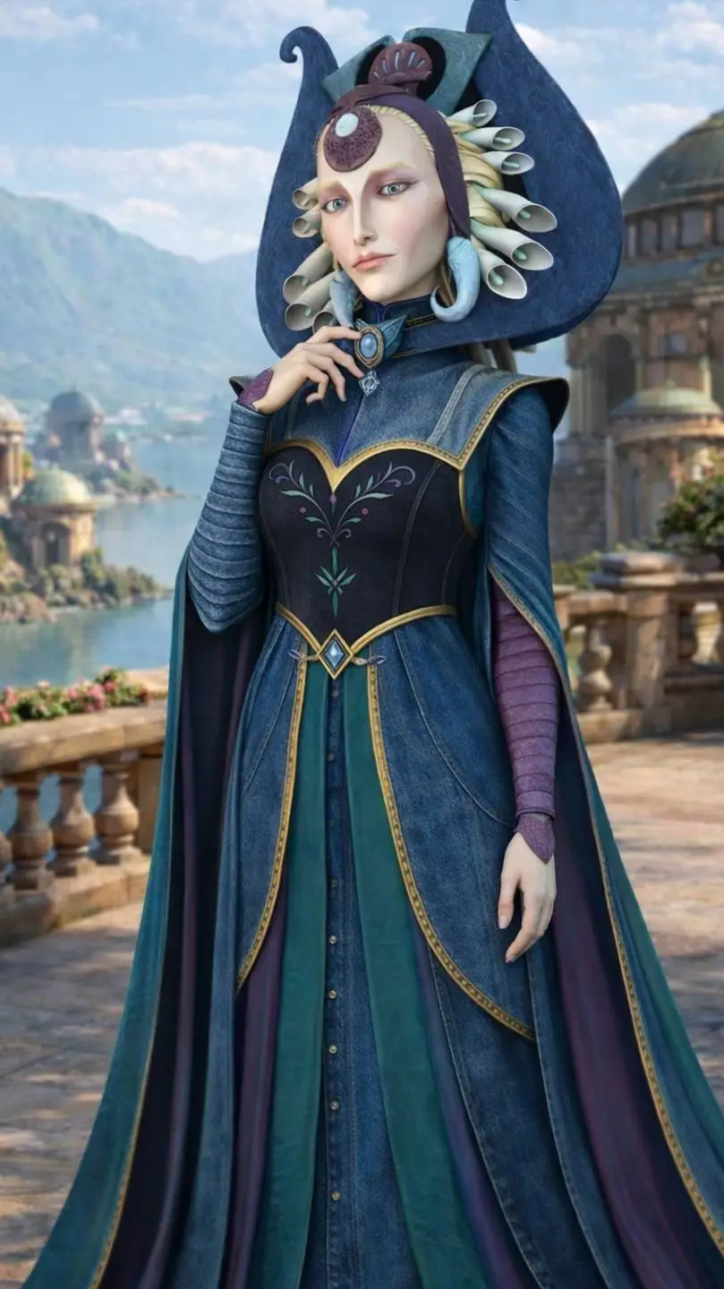 ai character: satine  background