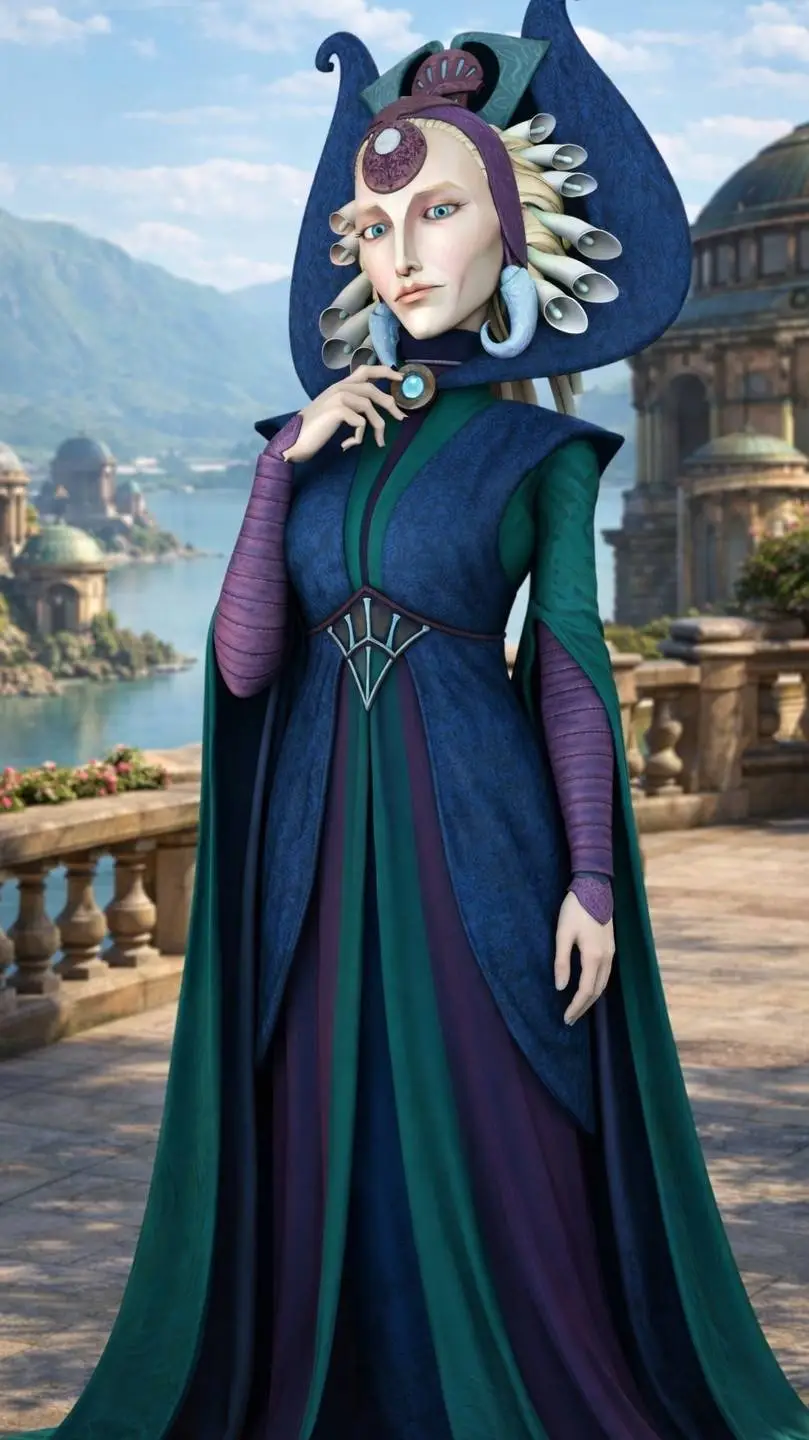 ai character: satine  background