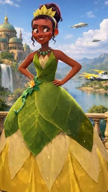 ai character: tiana  background