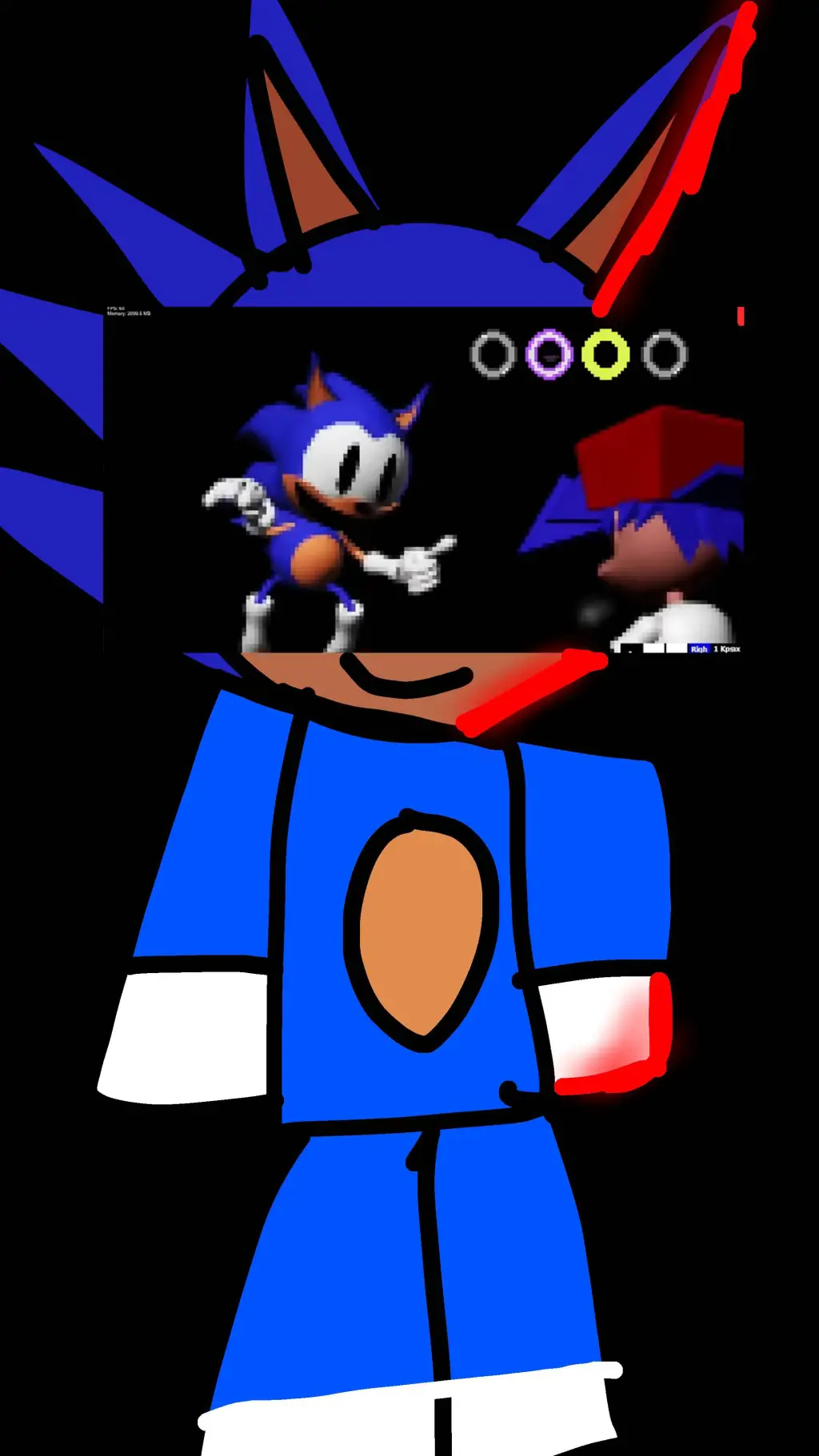 ai character: sonic background