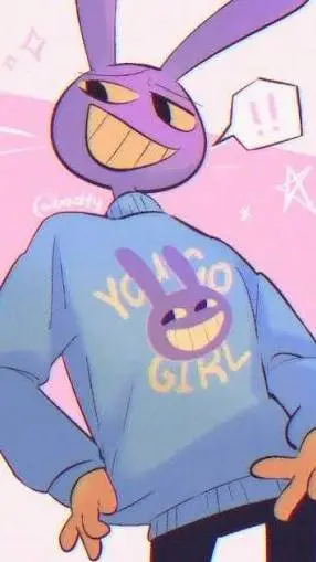 ai character: pomni x jax background