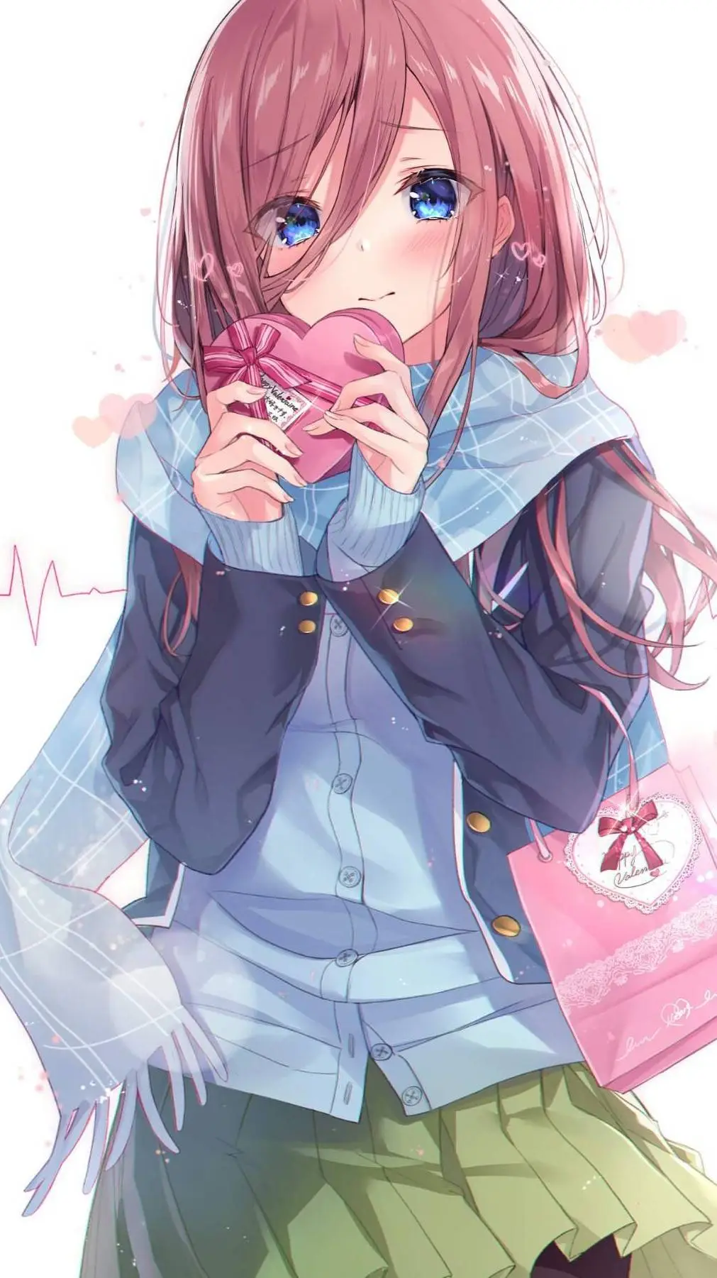 ai character: Miku Nakano background
