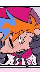 ai character: BF mix FNF🧡💙 background