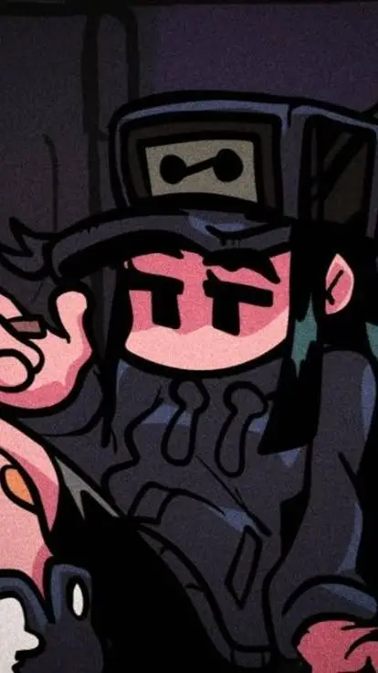 ai character: Cassete Girl FNF background