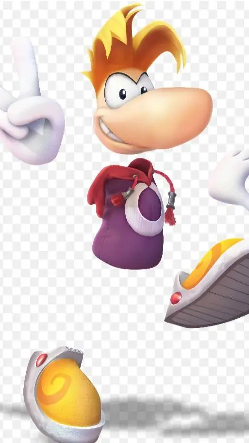 ai character: RayMan  background