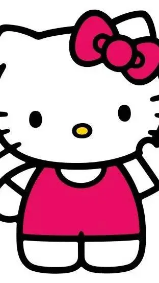 ai character: Hello Kitty background