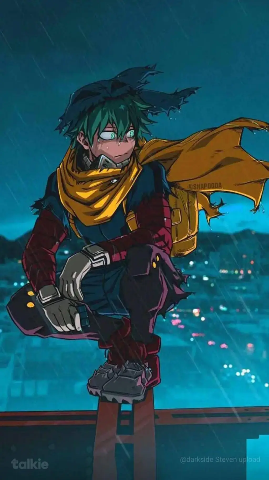 ai character: vigilante deku background