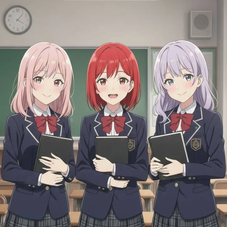 chat with ai character: Mina, Rei, Luna.