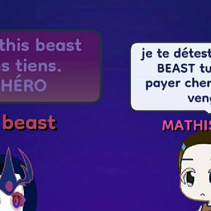 chat with ai character: BEAST  VS HERO