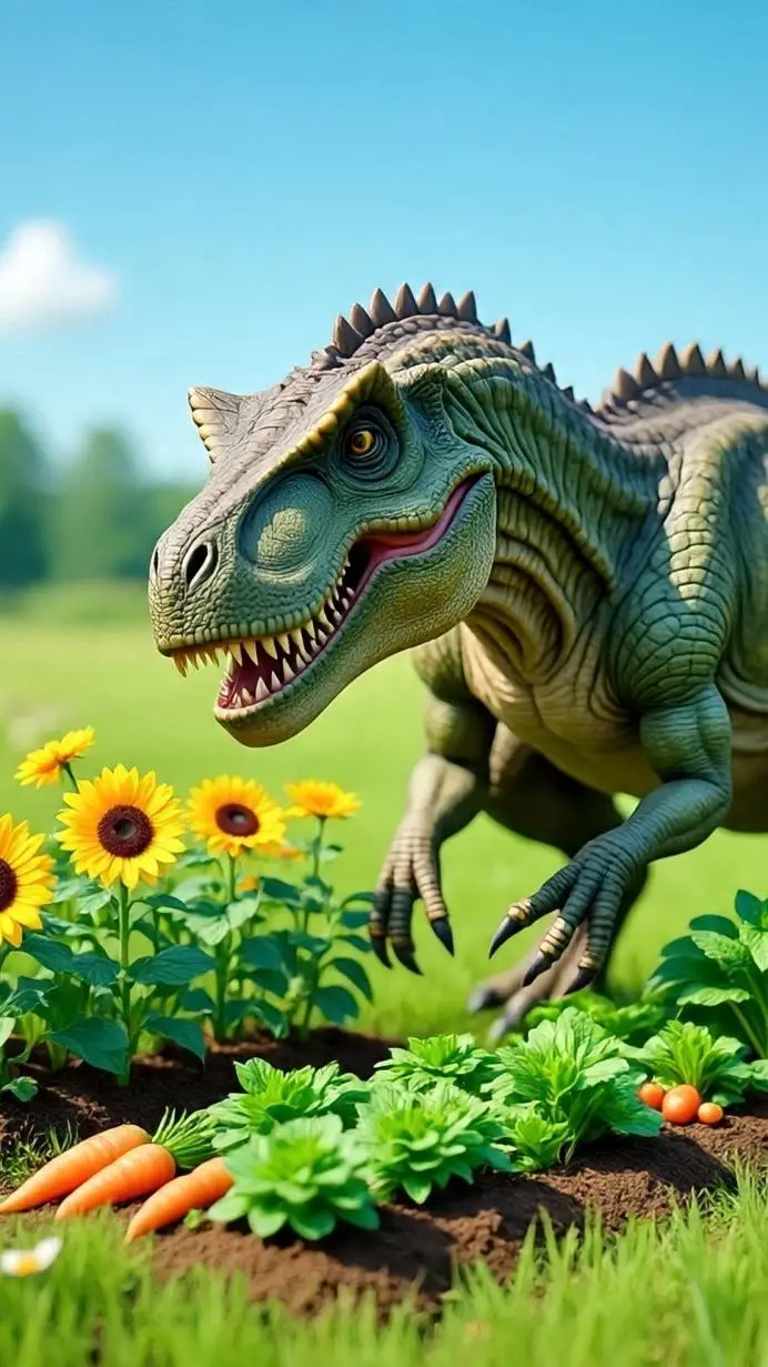 ai character: dinossaur uarrrrr background
